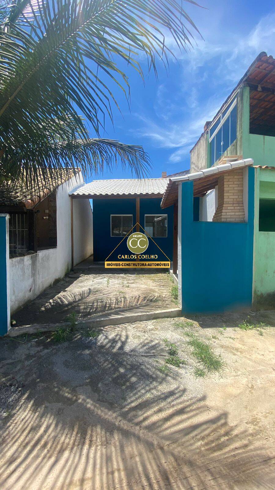 Linda casa azul mar!!